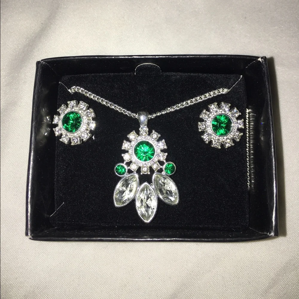 Emerald Green Jewelry Set